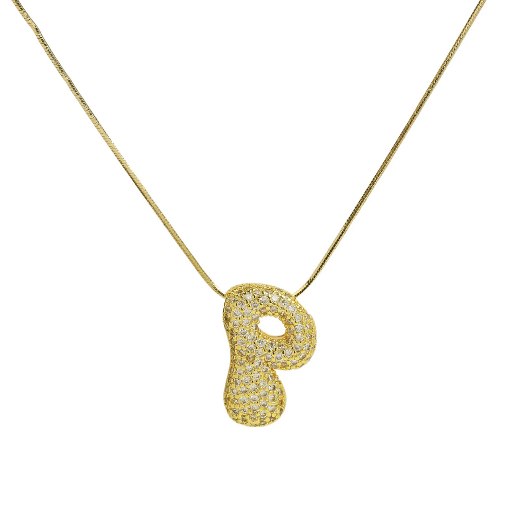 MEDIUM BALLOON INITIAL NECKLACE