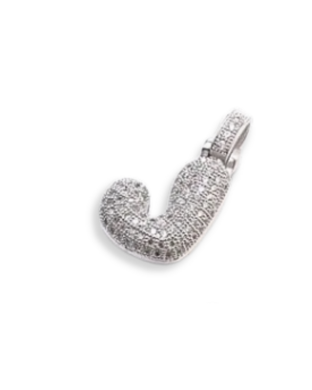 STANDARD BALLOON INITIAL NECKLACE SILVER