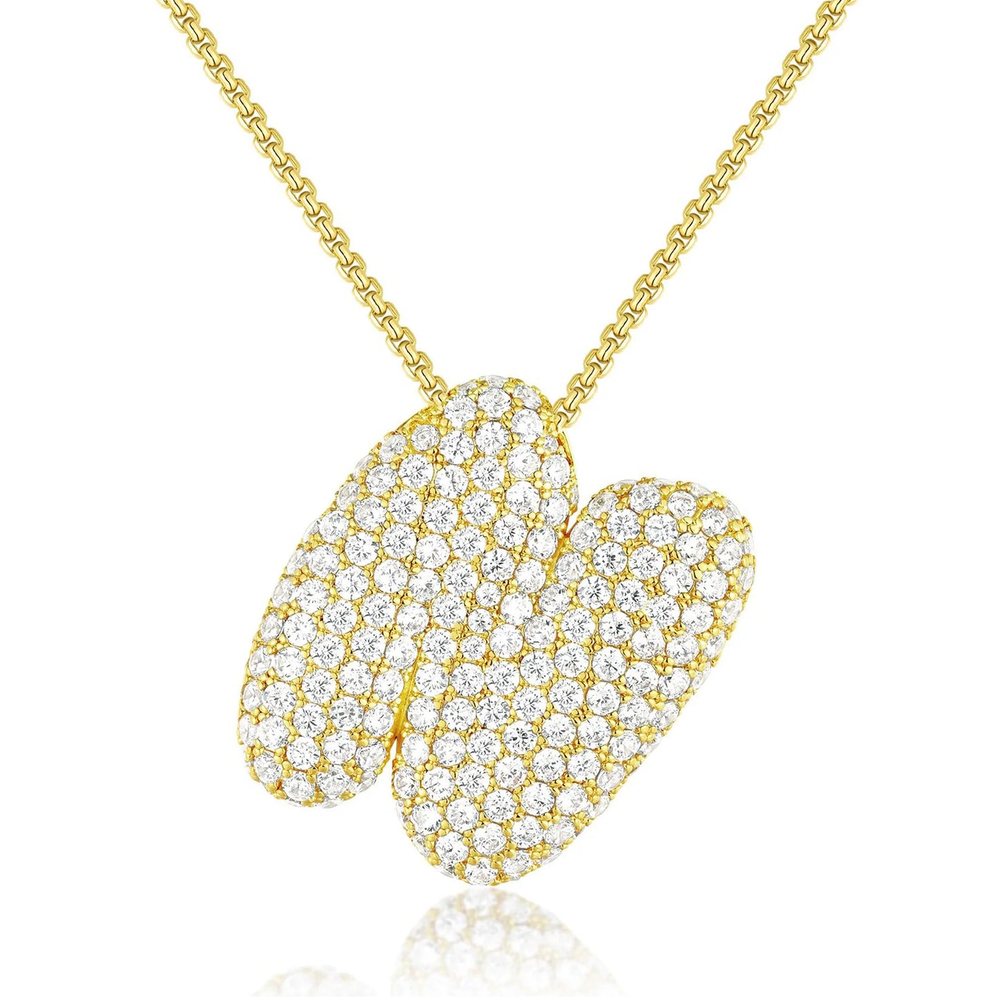 JUMBO BALLOON INITIAL NECKLACE
