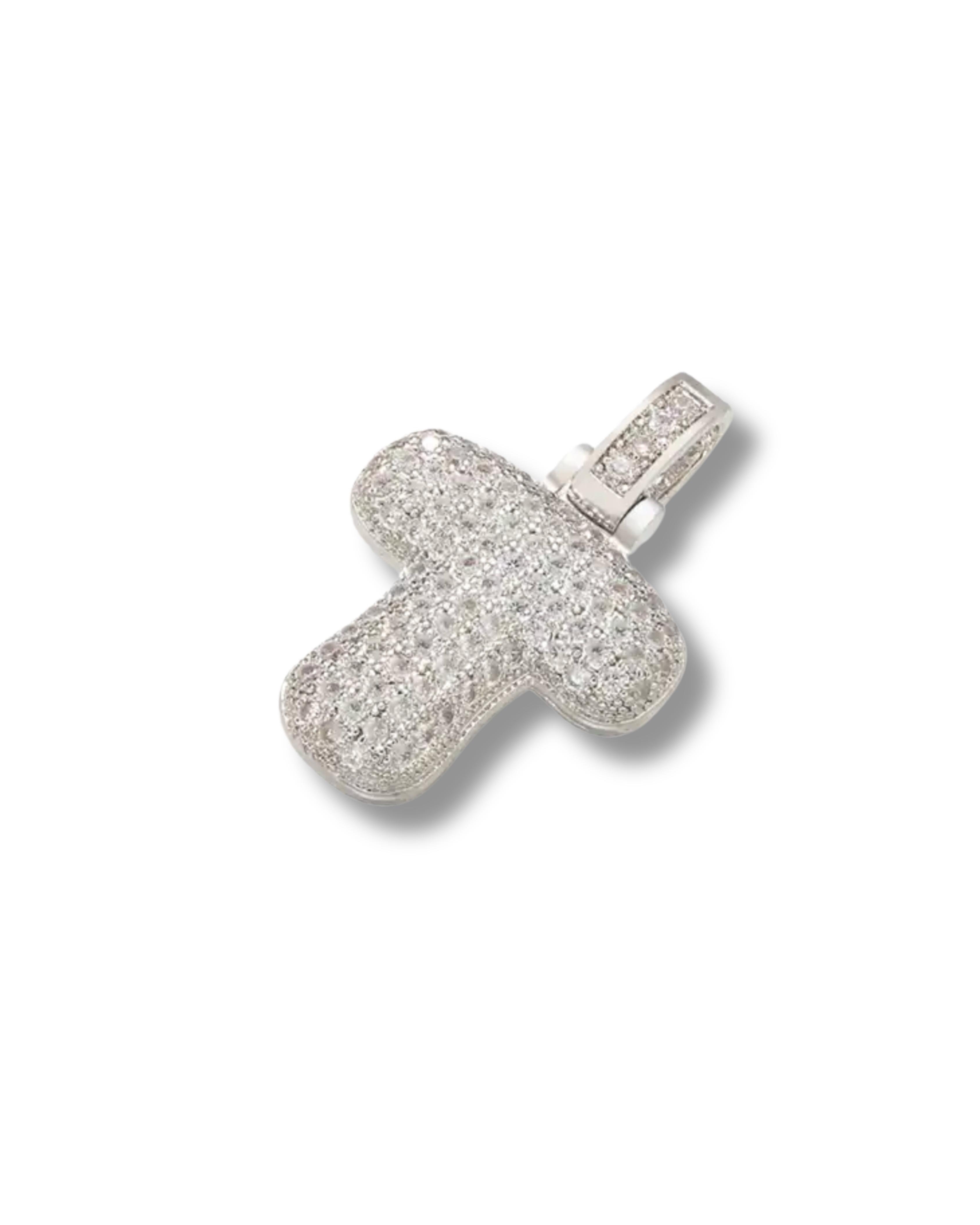 STANDARD BALLOON INITIAL NECKLACE SILVER