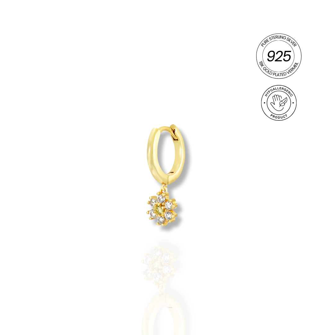 PETITE PETAL SINGLE HOOP