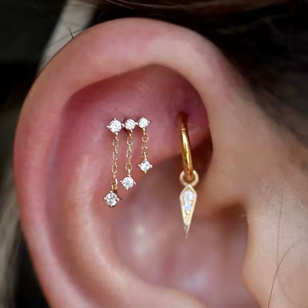 CELESTE CASCADE DROP EARRINGS