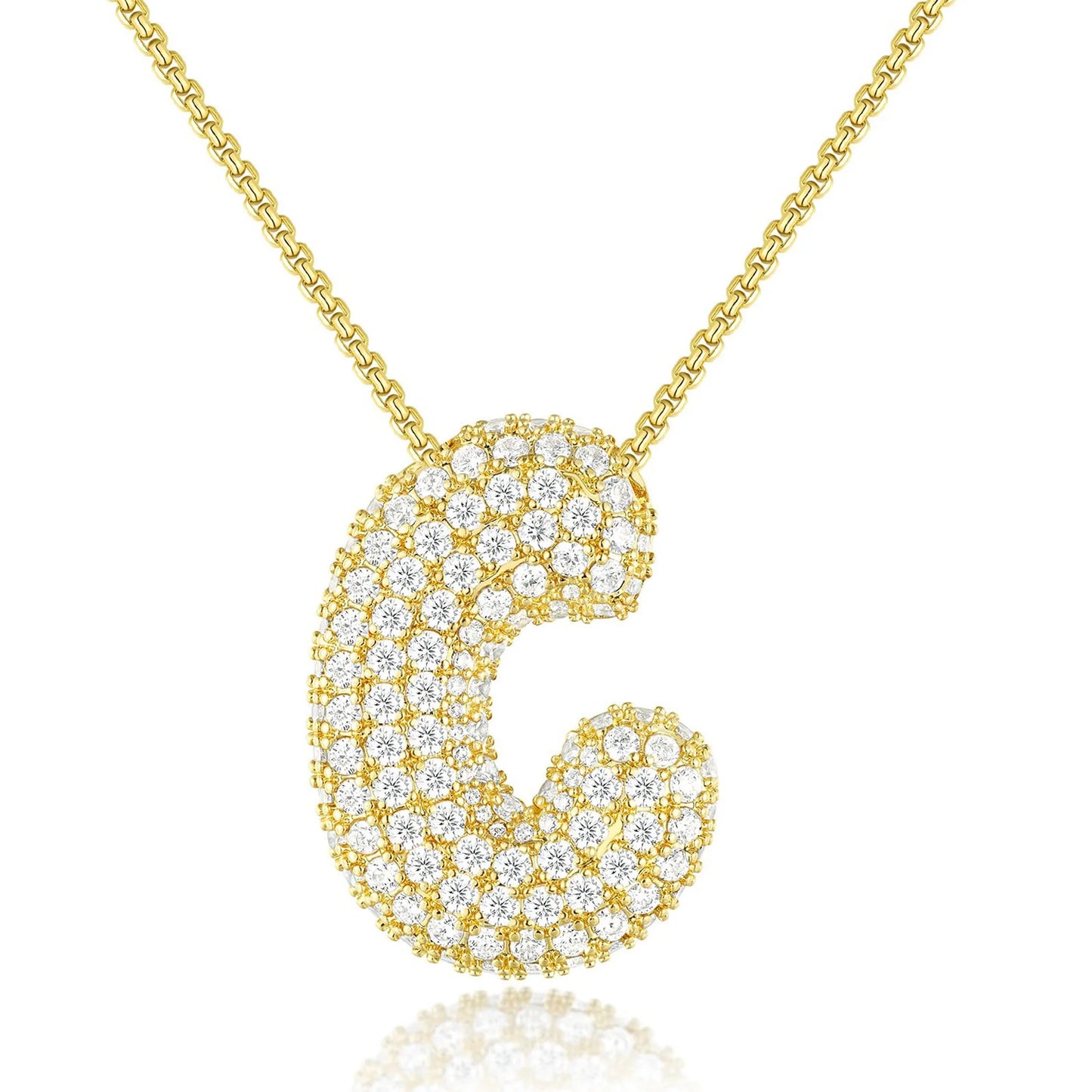 JUMBO BALLOON INITIAL NECKLACE