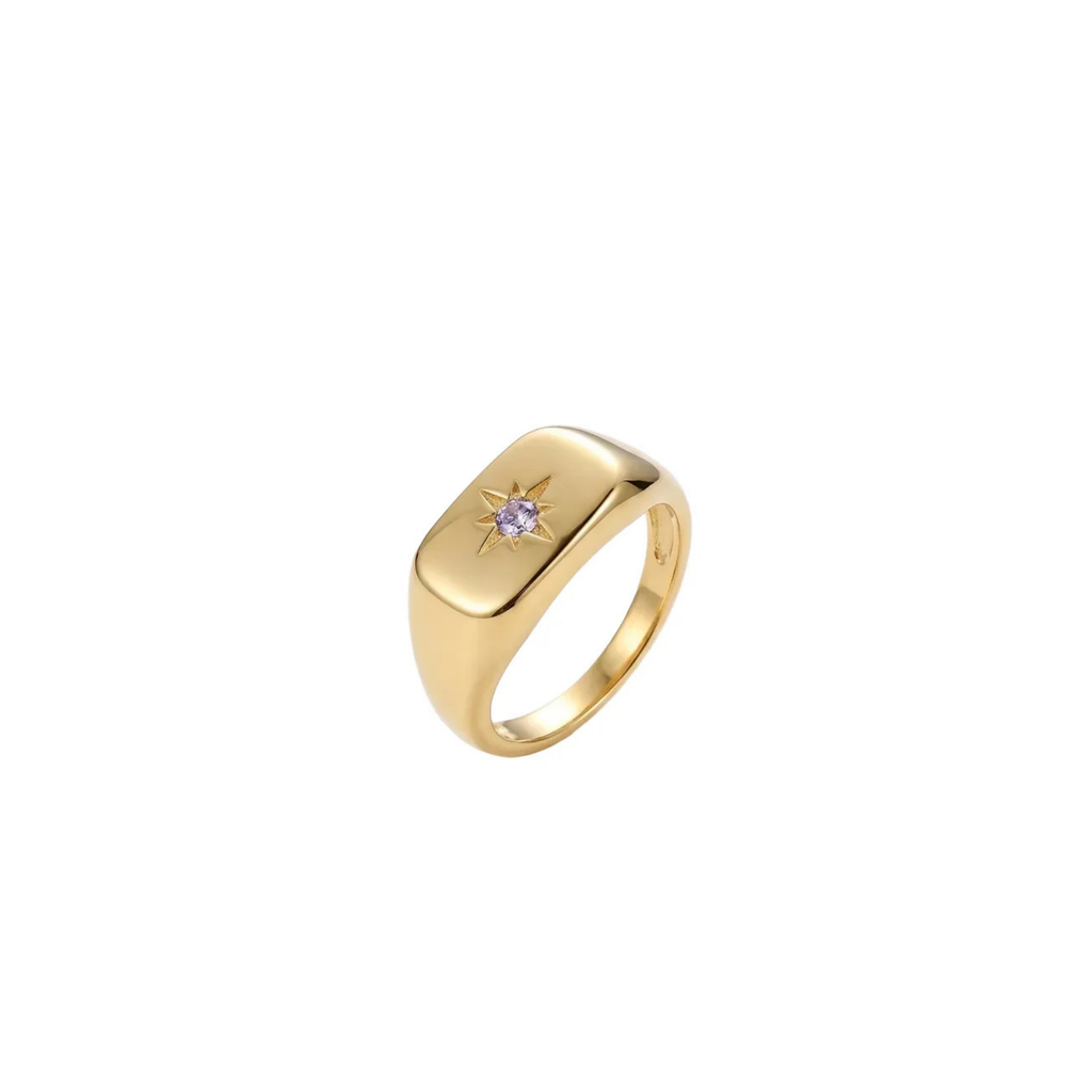 AURA STAR PINKY SIGNET