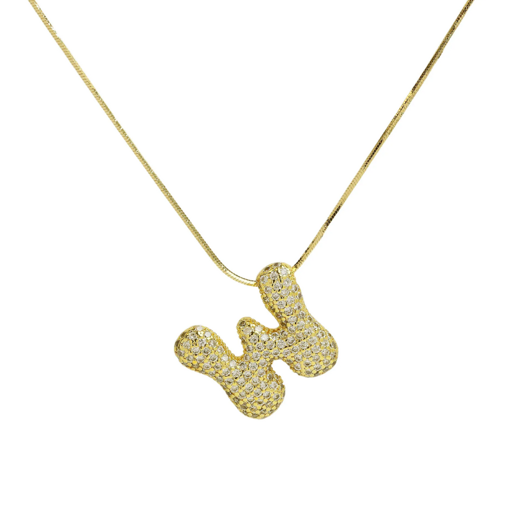 MEDIUM BALLOON INITIAL NECKLACE