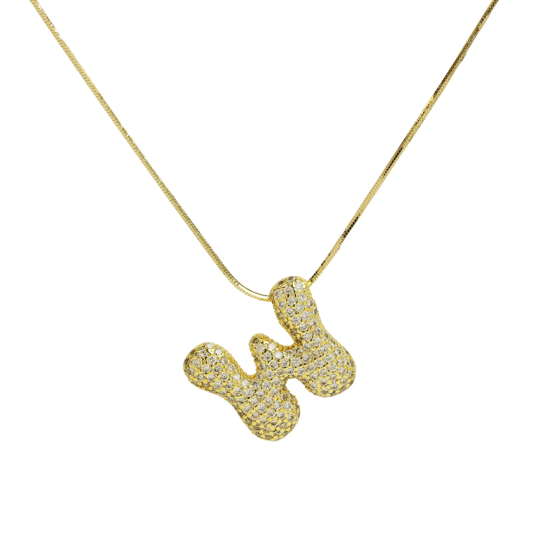MEDIUM BALLOON INITIAL NECKLACE