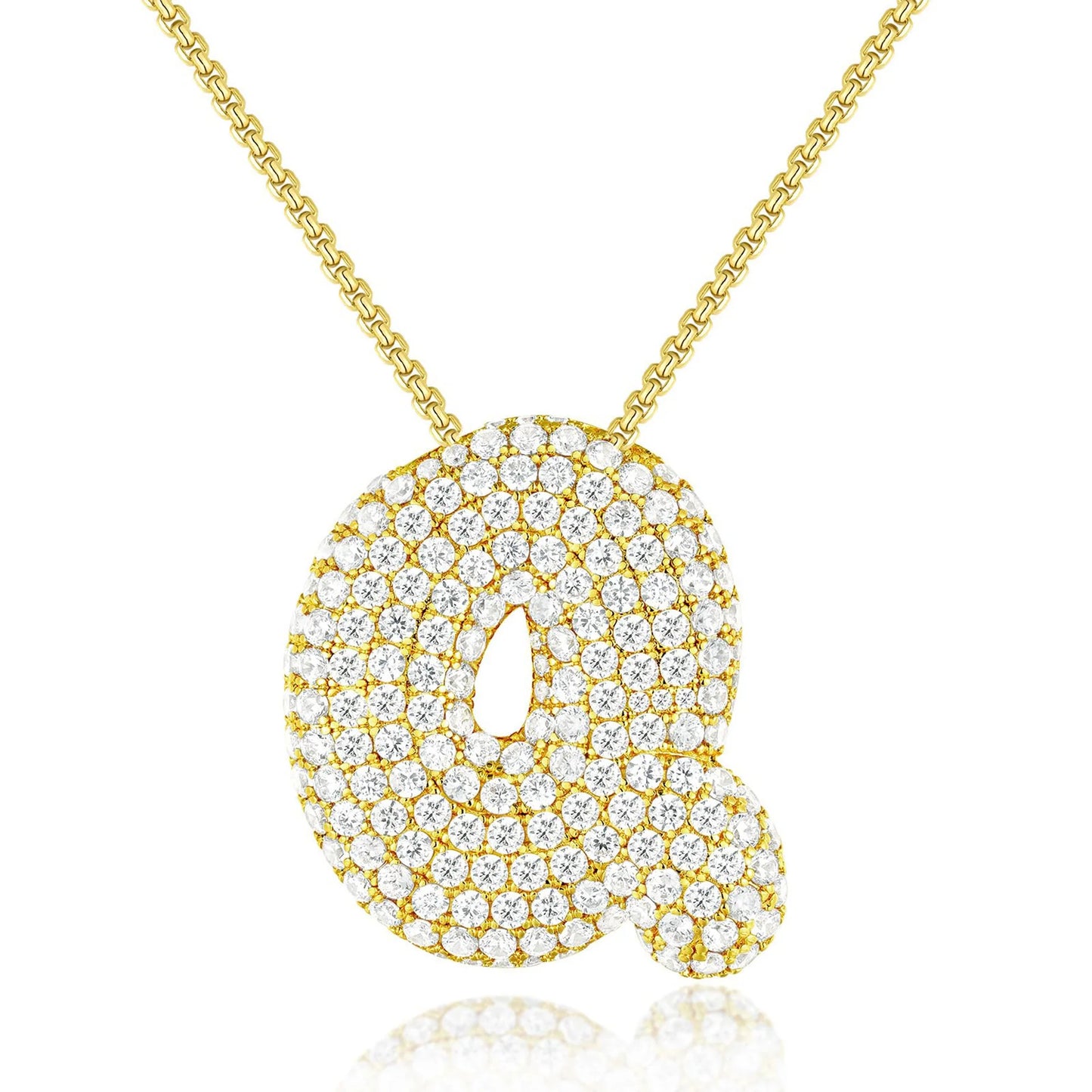 JUMBO BALLOON INITIAL NECKLACE