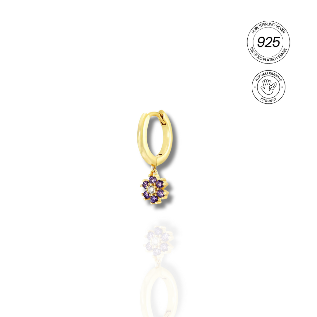 PETITE PETAL SINGLE HOOP