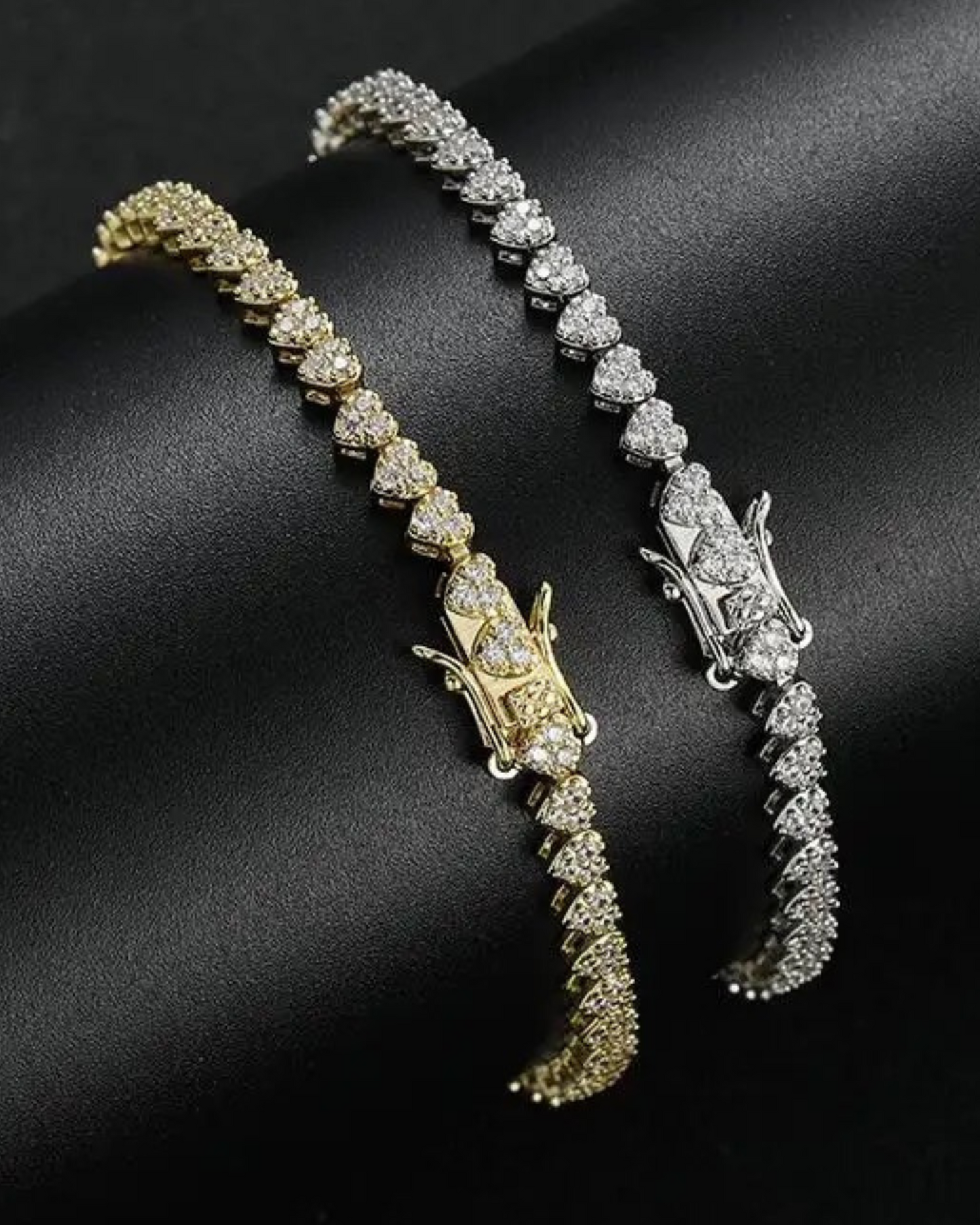 HEART TENNIS BRACELET