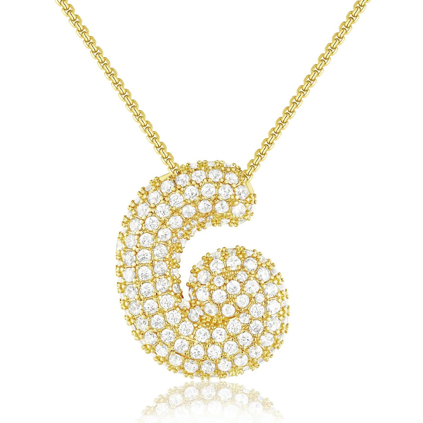 JUMBO BALLOON INITIAL NECKLACE