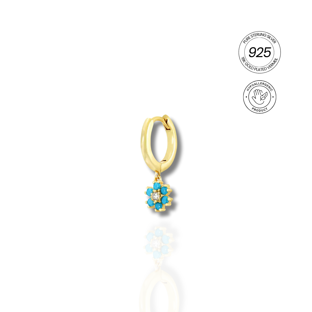 PETITE PETAL SINGLE HOOP