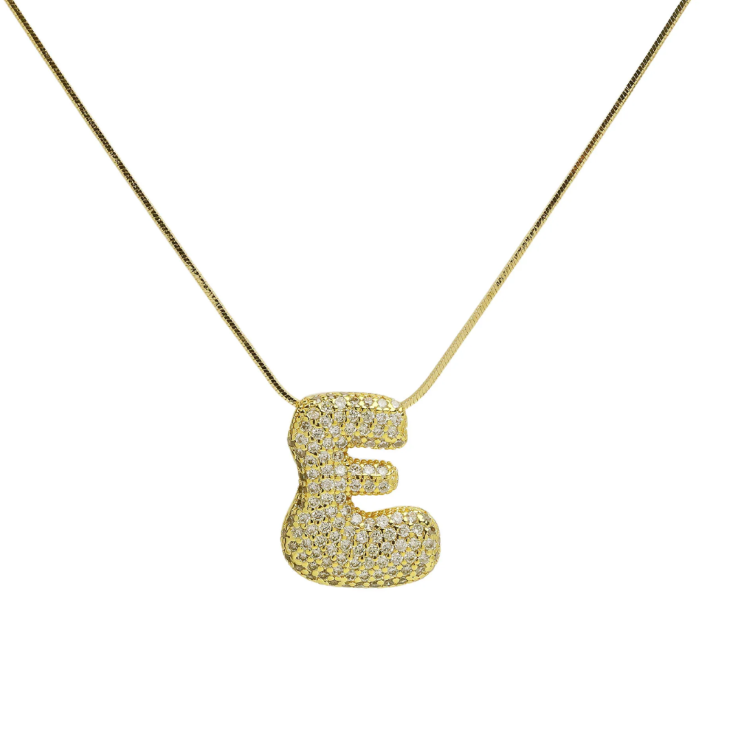 MEDIUM BALLOON INITIAL NECKLACE