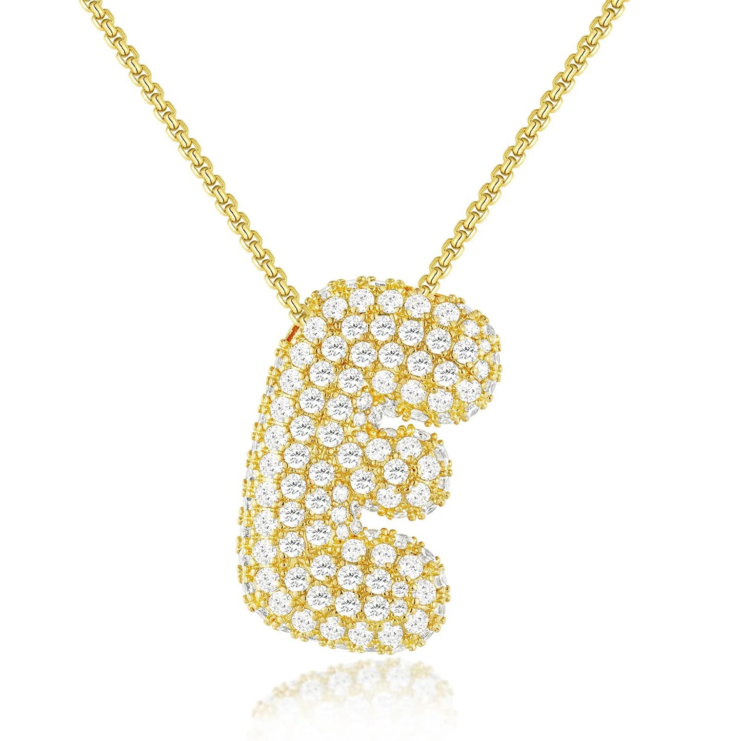 JUMBO BALLOON INITIAL NECKLACE